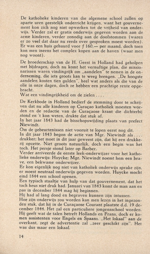 Bisschop Niewindt 1842-1852 - 