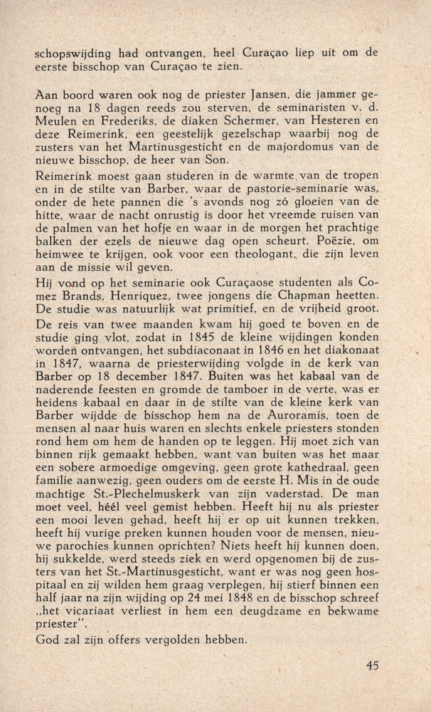 Bisschop Niewindt 1842-1852 - 
