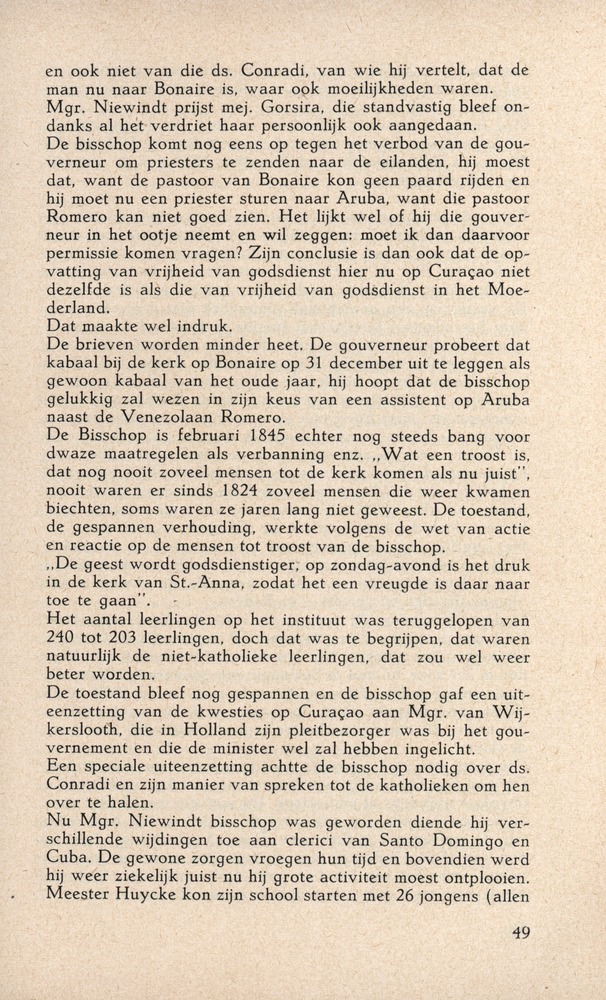 Bisschop Niewindt 1842-1852 - 
