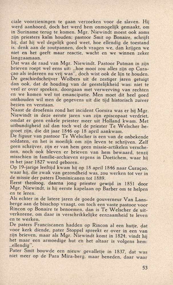 Bisschop Niewindt 1842-1852 - 