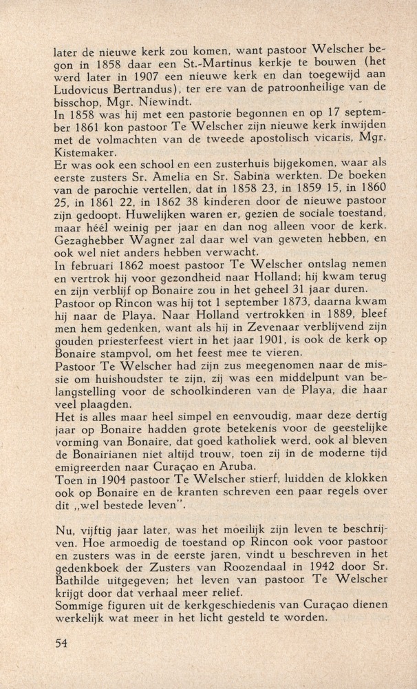 Bisschop Niewindt 1842-1852 - 