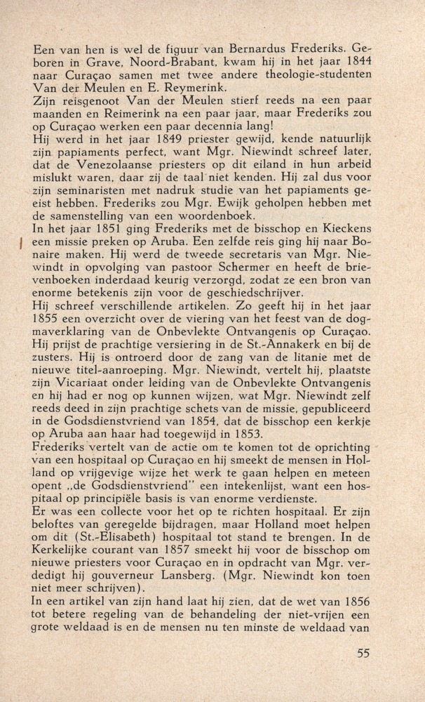 Bisschop Niewindt 1842-1852 - 