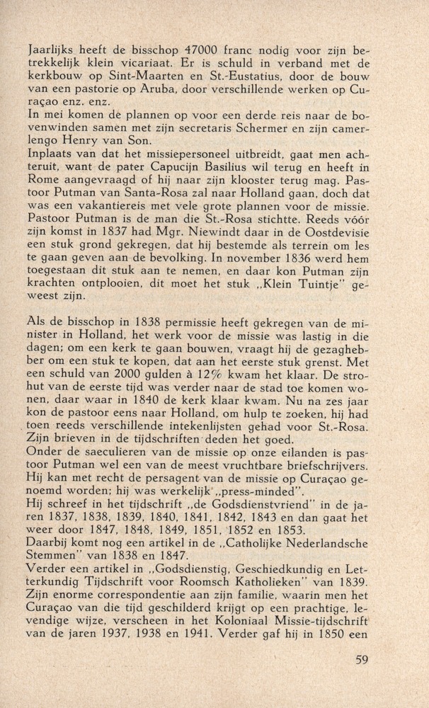 Bisschop Niewindt 1842-1852 - 