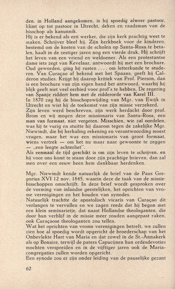 Bisschop Niewindt 1842-1852 - 