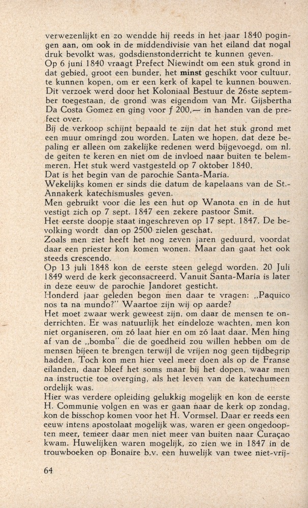 Bisschop Niewindt 1842-1852 - 