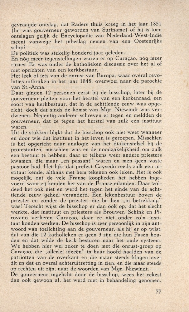 Bisschop Niewindt 1842-1852 - 