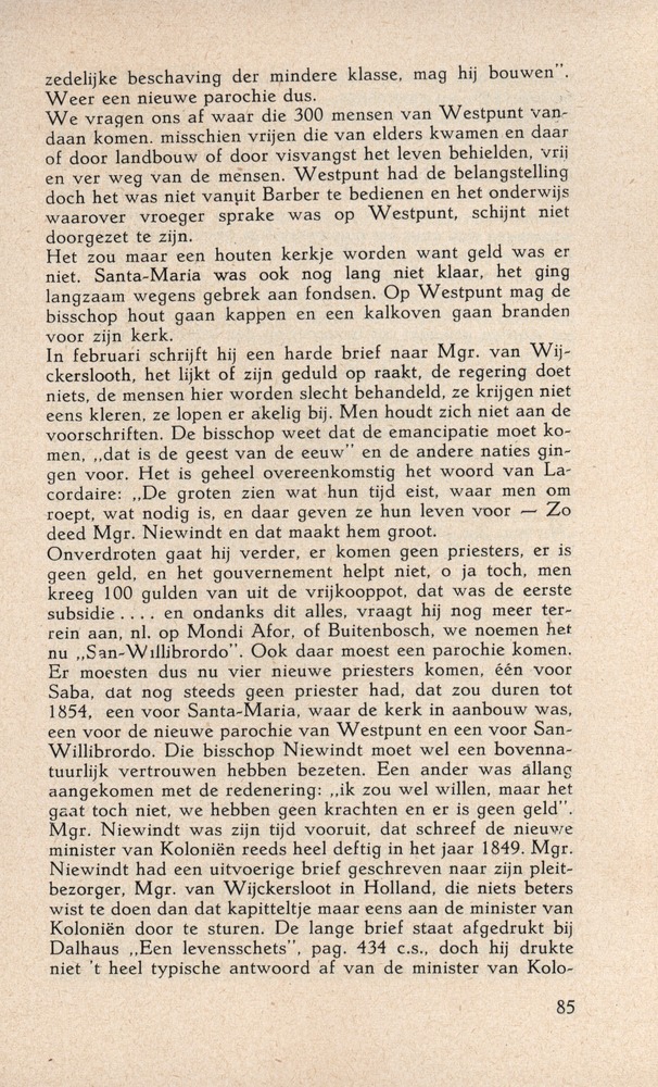 Bisschop Niewindt 1842-1852 - 