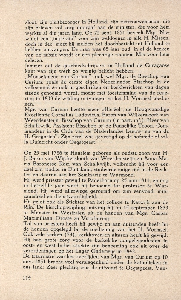 Bisschop Niewindt 1842-1852 - 