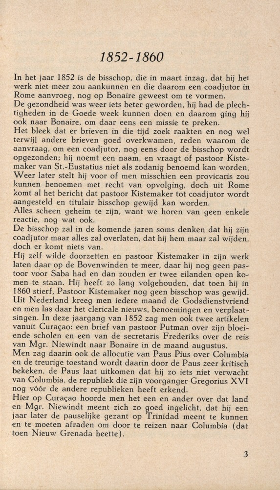 Laatste jaren van Mgr. Niewindt 1852-1860 - 