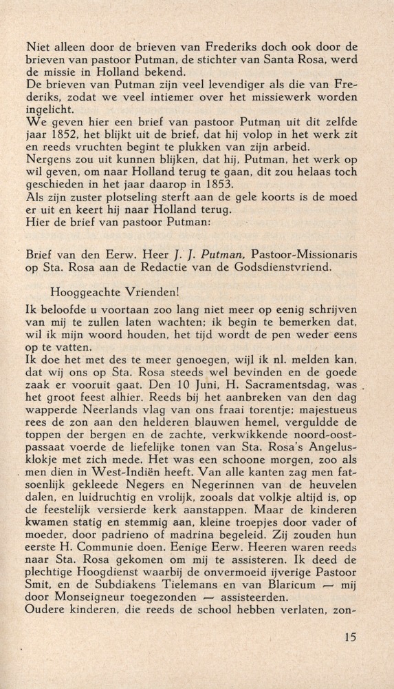Laatste jaren van Mgr. Niewindt 1852-1860 - 