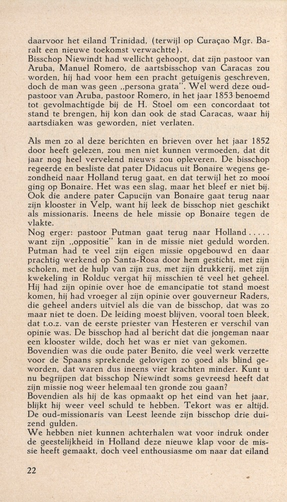 Laatste jaren van Mgr. Niewindt 1852-1860 - 