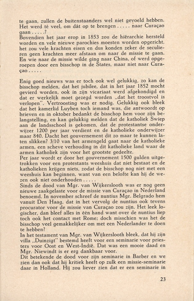 Laatste jaren van Mgr. Niewindt 1852-1860 - 
