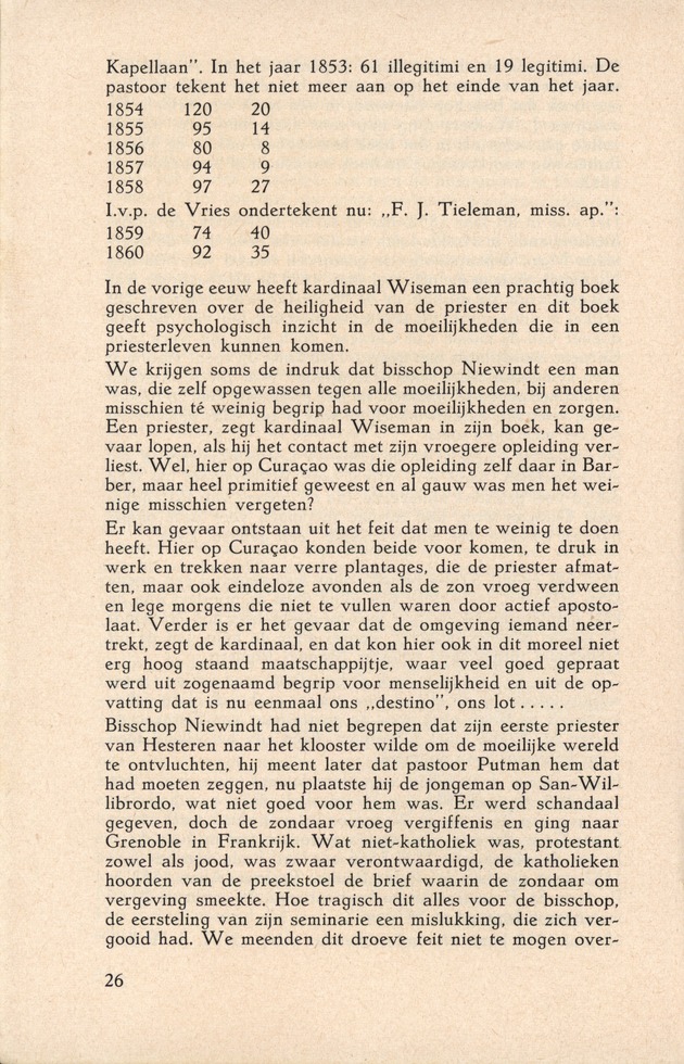 Laatste jaren van Mgr. Niewindt 1852-1860 - 