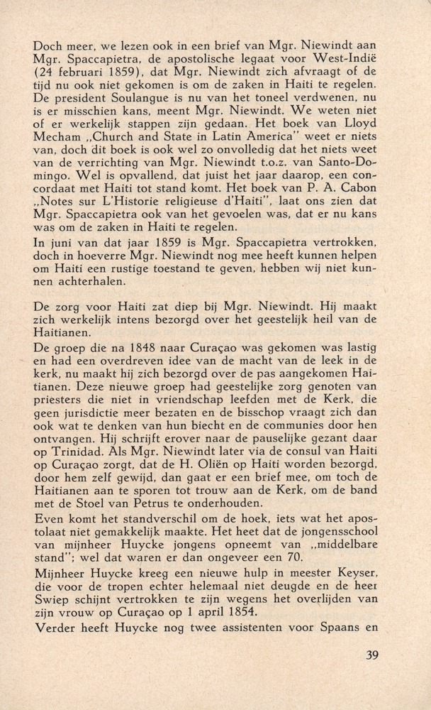 Laatste jaren van Mgr. Niewindt 1852-1860 - 