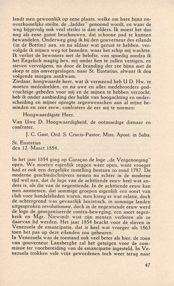 Laatste jaren van Mgr. Niewindt 1852-1860 - 