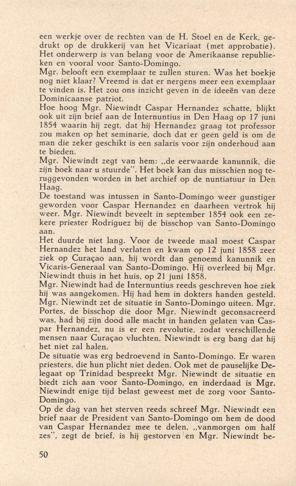 Laatste jaren van Mgr. Niewindt 1852-1860 - 