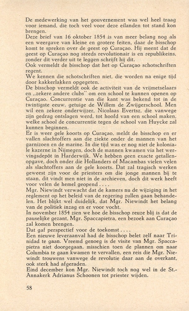 Laatste jaren van Mgr. Niewindt 1852-1860 - 