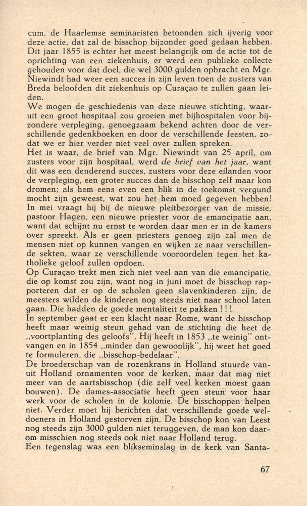 Laatste jaren van Mgr. Niewindt 1852-1860 - 