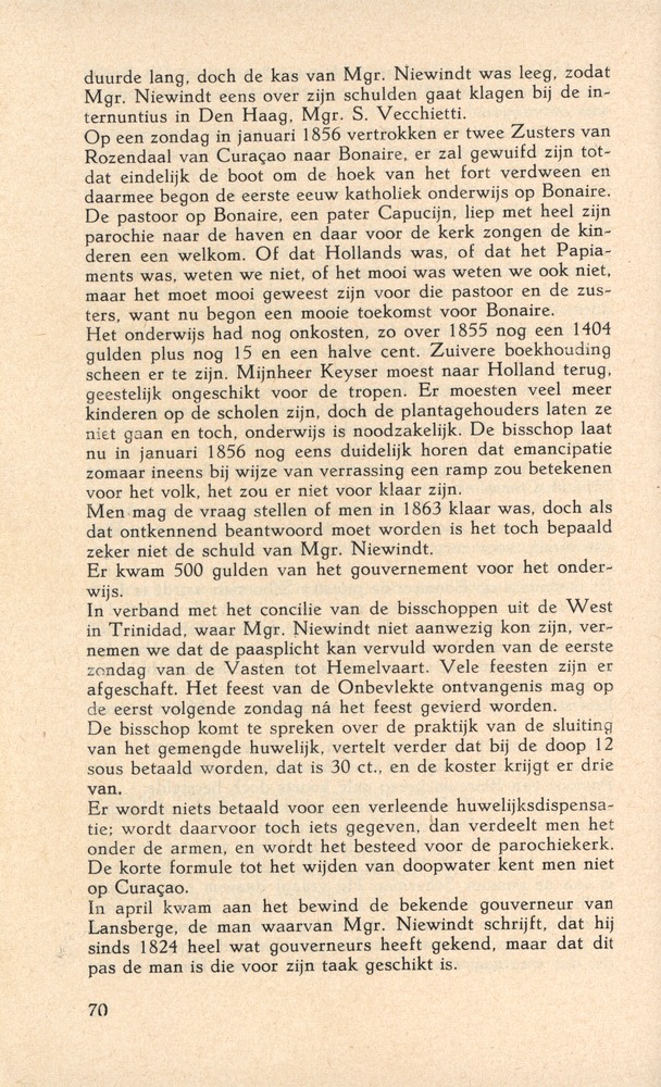 Laatste jaren van Mgr. Niewindt 1852-1860 - 