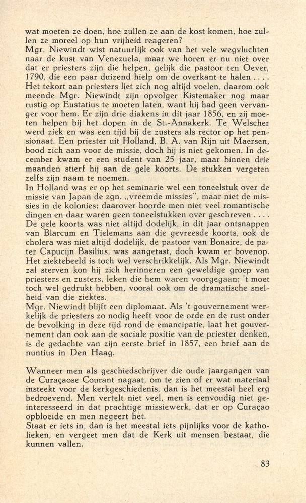 Laatste jaren van Mgr. Niewindt 1852-1860 - 
