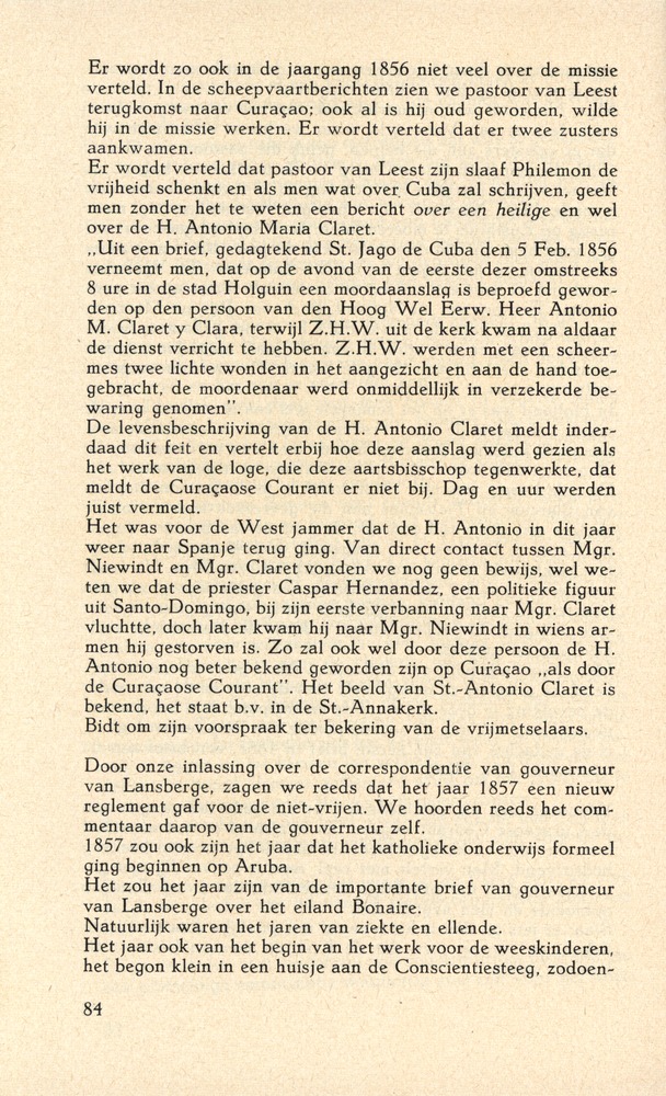 Laatste jaren van Mgr. Niewindt 1852-1860 - 
