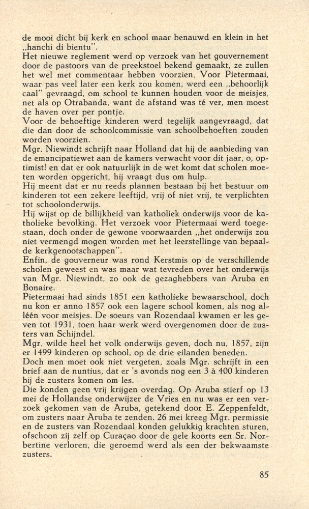 Laatste jaren van Mgr. Niewindt 1852-1860 - 