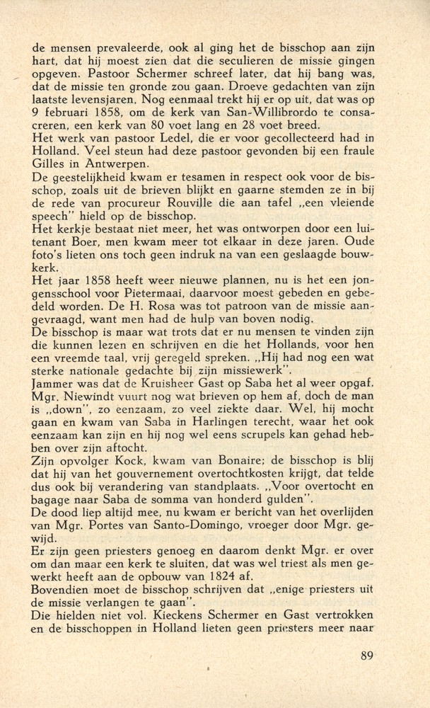 Laatste jaren van Mgr. Niewindt 1852-1860 - 