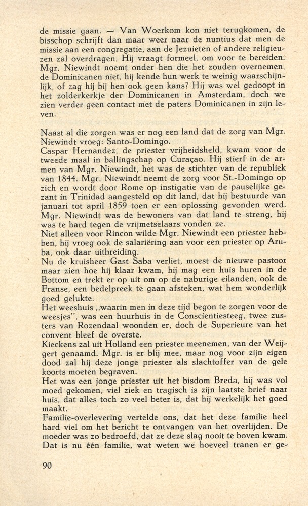Laatste jaren van Mgr. Niewindt 1852-1860 - 