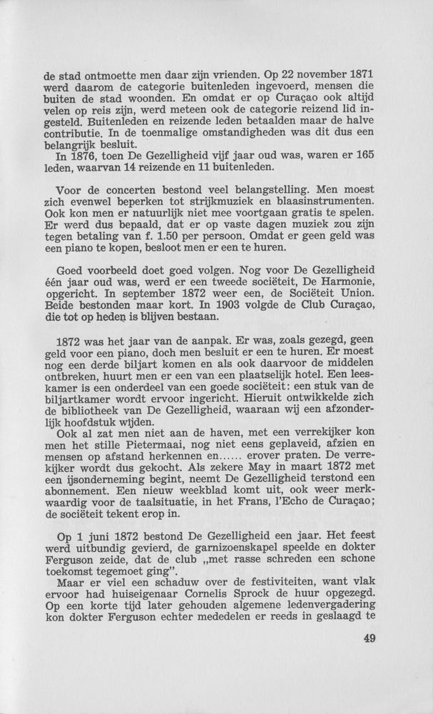 Honderd jaar gezelligheid in De Gezelligheid 1871 - 1971 - 