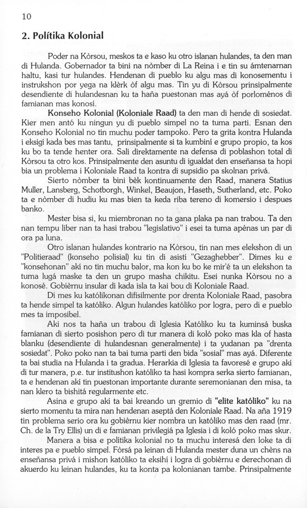Koṛsou den siglo XX - 