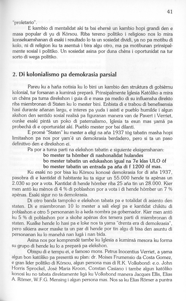 Koṛsou den siglo XX - 
