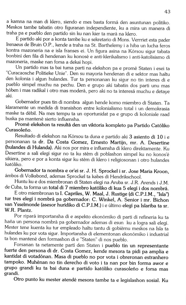 Koṛsou den siglo XX - 