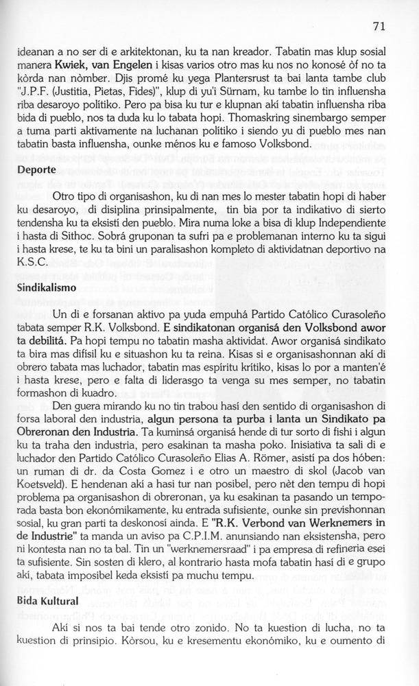 Koṛsou den siglo XX - 