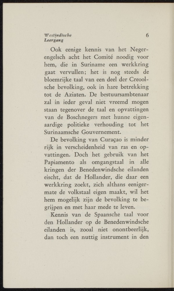 Westindische leergang - 