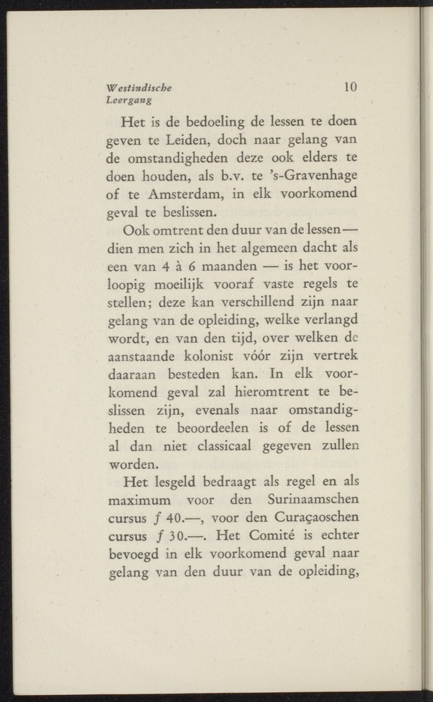 Westindische leergang - 