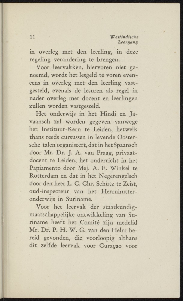 Westindische leergang - 