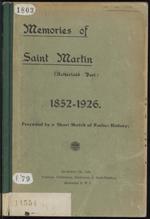 Memories of Saint Martin (Netherland part), 1852-1926 : preceded by a short sketch of earlier history