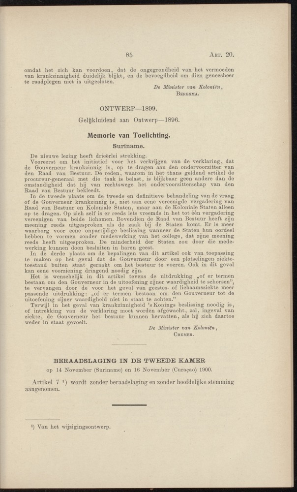 Handelingen over de reglementen op het beleid der regeering in de koloniën Suriname en Curaçao - 