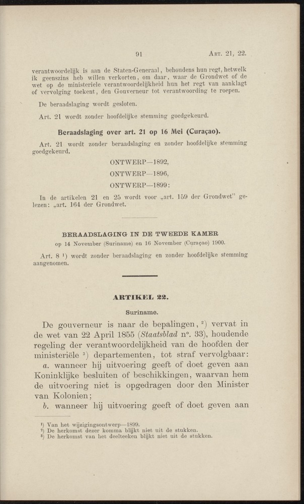 Handelingen over de reglementen op het beleid der regeering in de koloniën Suriname en Curaçao - 