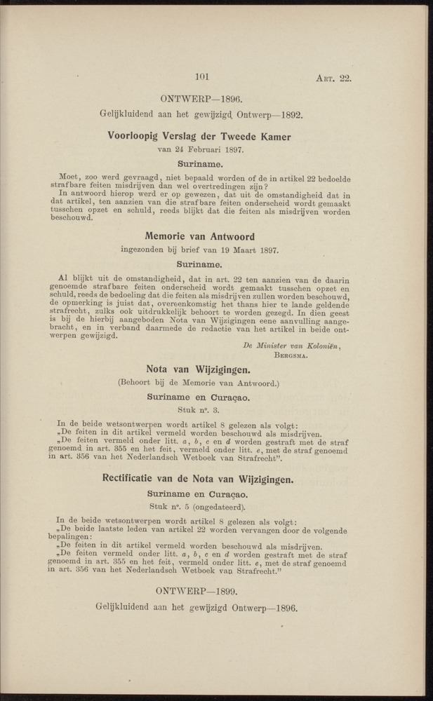 Handelingen over de reglementen op het beleid der regeering in de koloniën Suriname en Curaçao - 