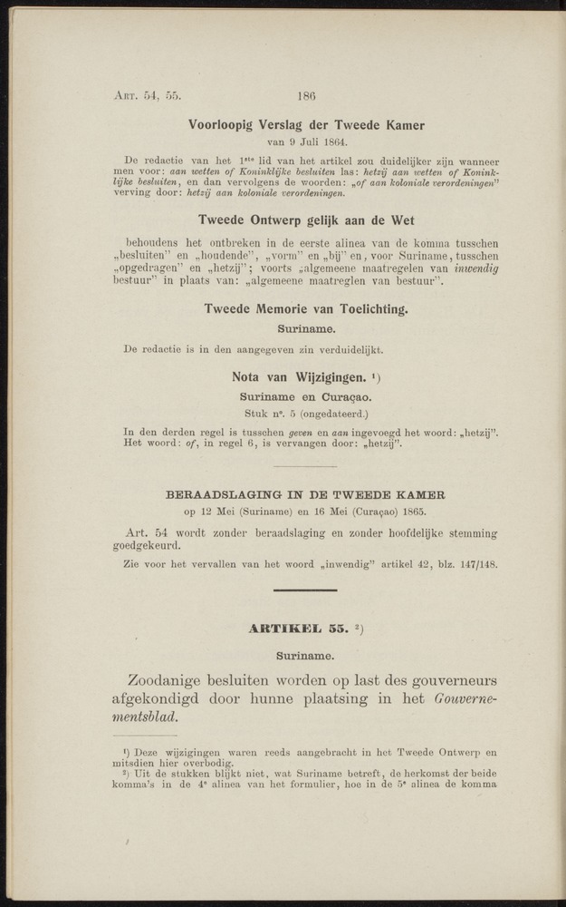 Handelingen over de reglementen op het beleid der regeering in de koloniën Suriname en Curaçao - 