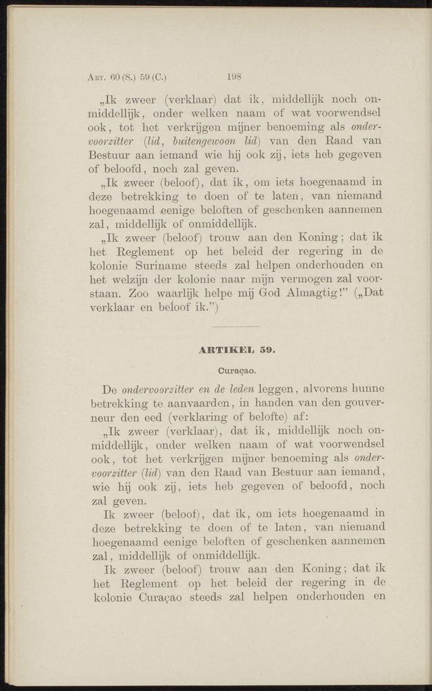 Handelingen over de reglementen op het beleid der regeering in de koloniën Suriname en Curaçao - 