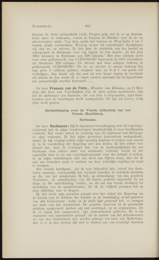 Handelingen over de reglementen op het beleid der regeering in de koloniën Suriname en Curaçao - 