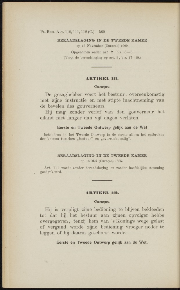 Handelingen over de reglementen op het beleid der regeering in de koloniën Suriname en Curaçao - 