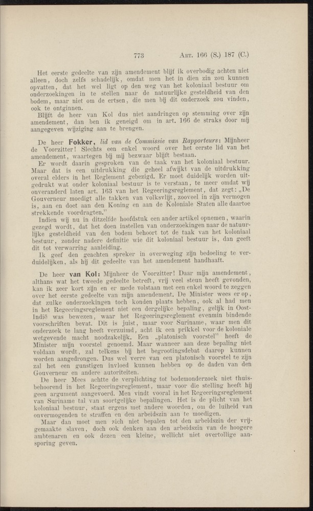 Handelingen over de reglementen op het beleid der regeering in de koloniën Suriname en Curaçao - 