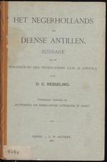 Het Negerhollands der Deense Antillen : bijdrage tot de geschiedenis der Nederlandse taal in Amerika