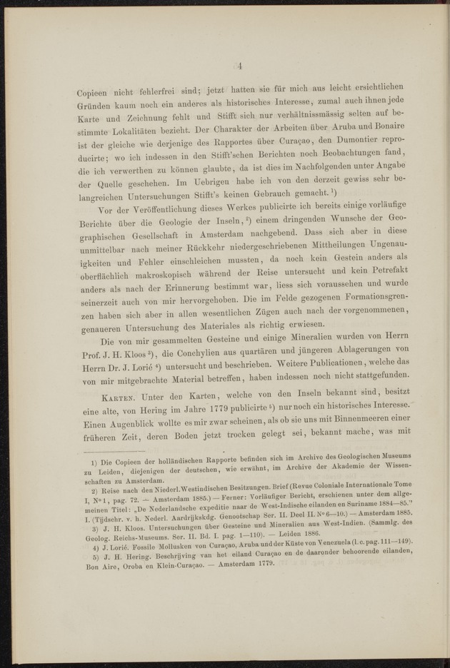 Geologische Studien ueber Niederlaendisch West-Indien auf grund eigener Untersuchungsreisen - 