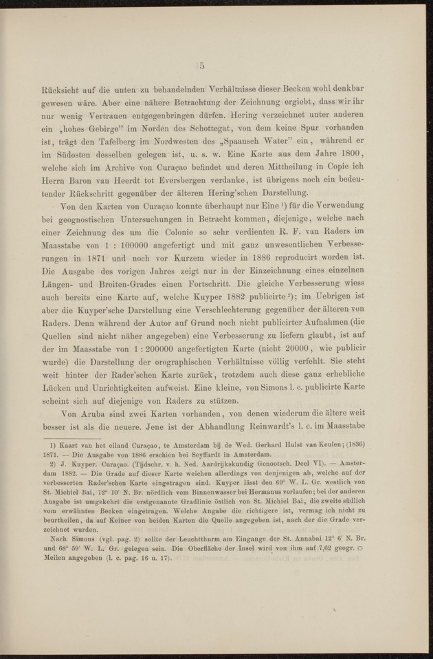 Geologische Studien ueber Niederlaendisch West-Indien auf grund eigener Untersuchungsreisen - 