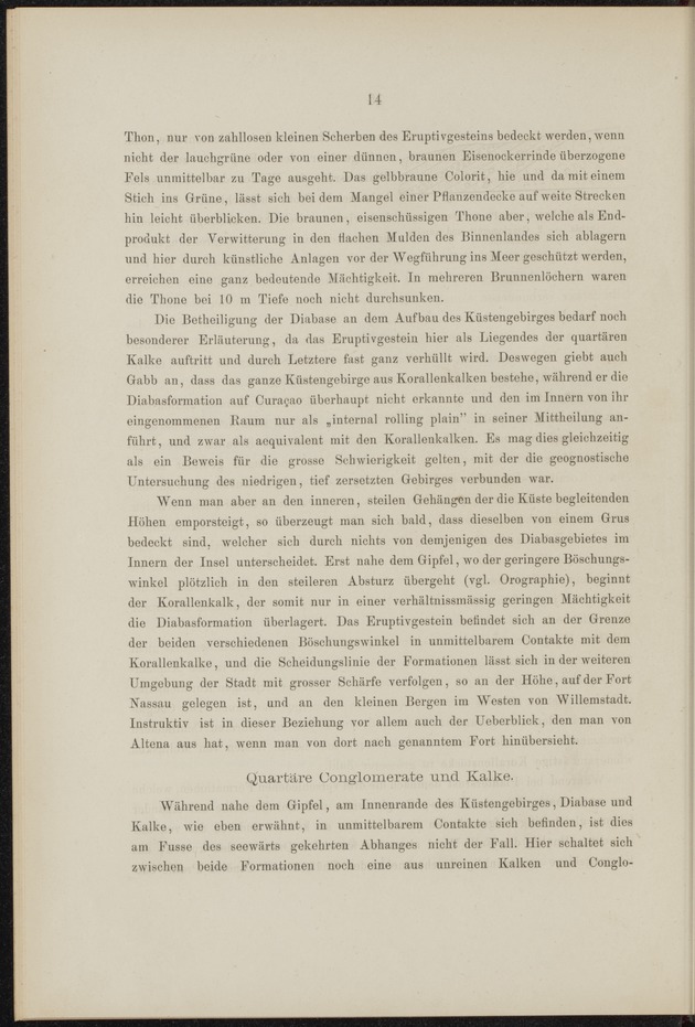 Geologische Studien ueber Niederlaendisch West-Indien auf grund eigener Untersuchungsreisen - 