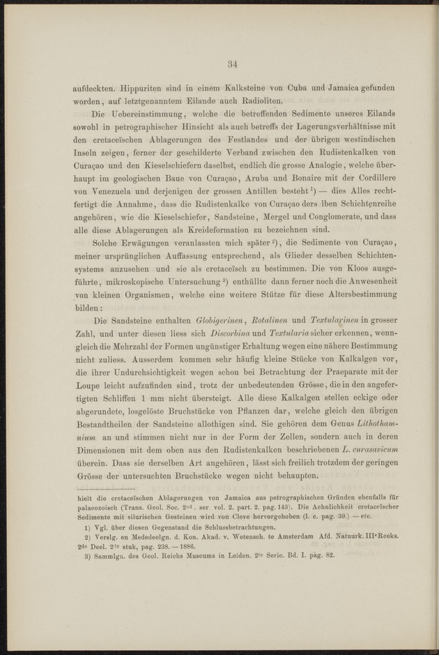 Geologische Studien ueber Niederlaendisch West-Indien auf grund eigener Untersuchungsreisen - 